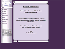 Tablet Screenshot of podologie-claudiabuchmann.de